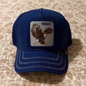 Goorin Bros Navy Eagle Patch Trucker Hat